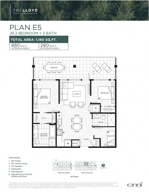 the floor plan of plan e